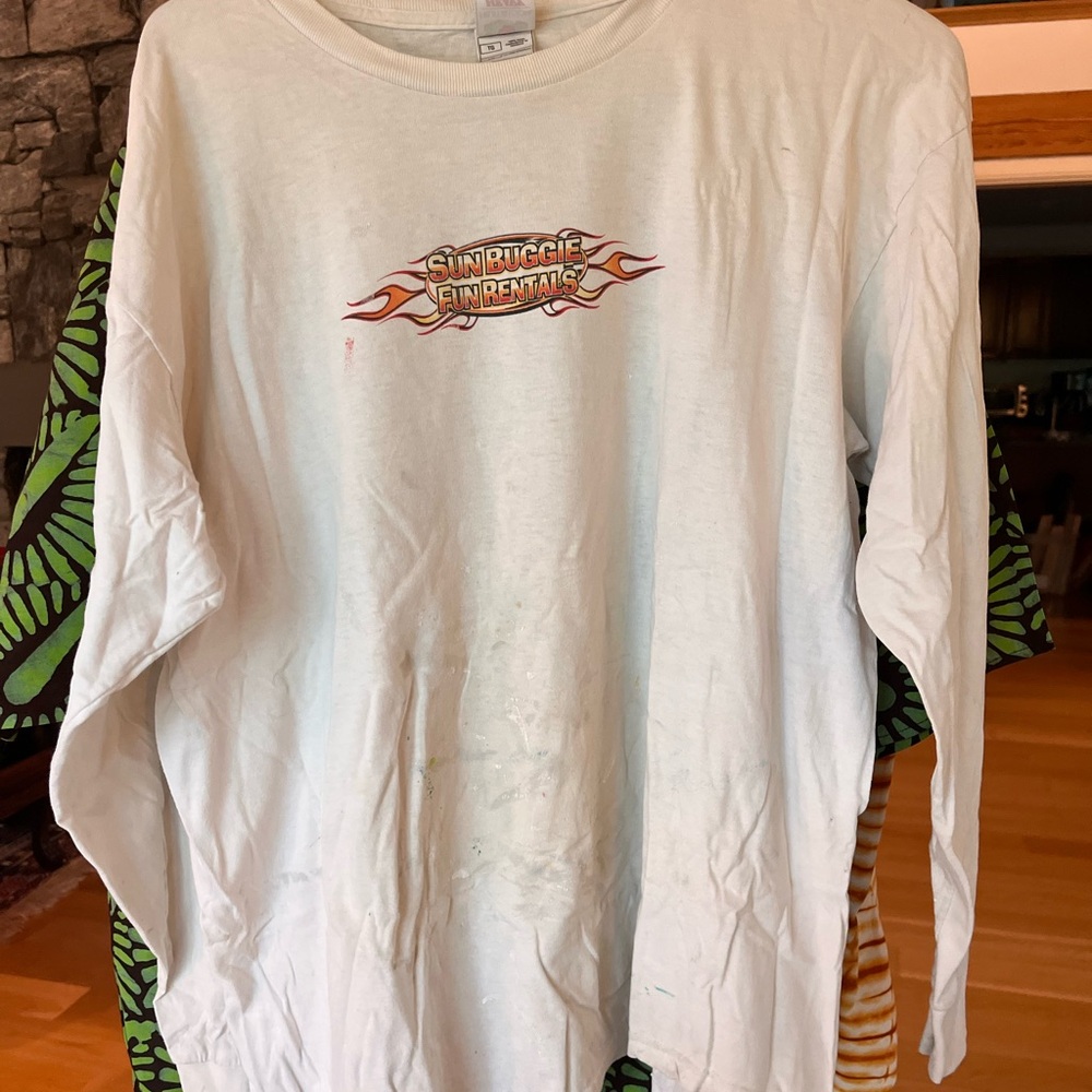 Sun Buggy Fun Rentals White Long Sleeve Shirt